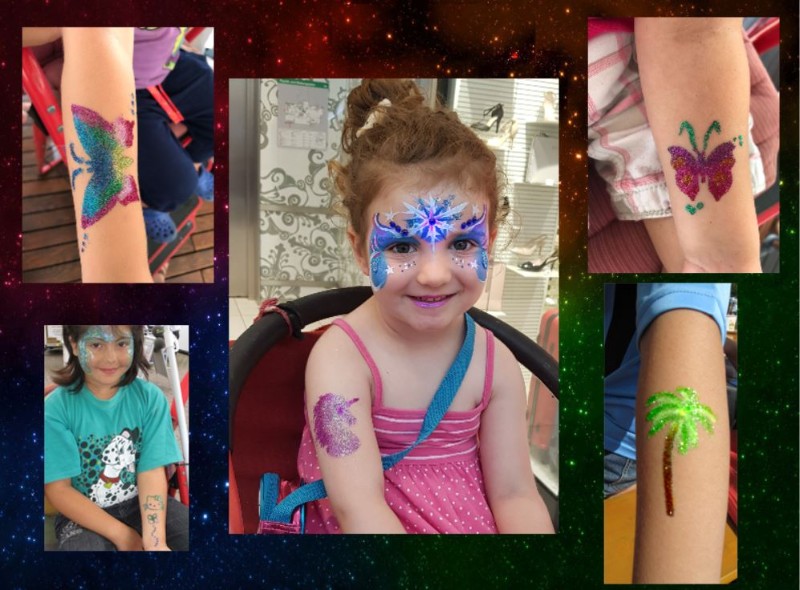 Tattoo-Glitzertattoo-Glittertattoo, Tattodeko-Kindertattoo-Darmstadt