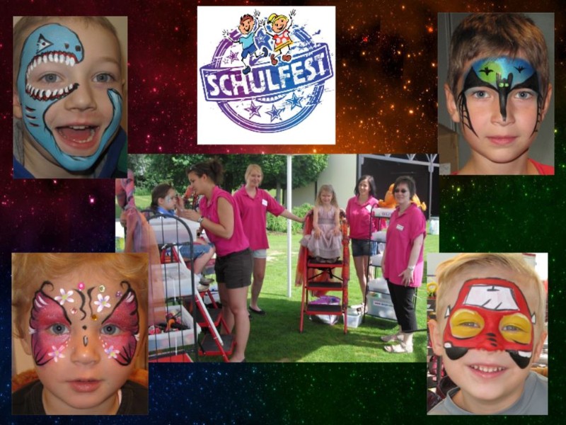 Kinderschminken-Schulfest-Schulfeier