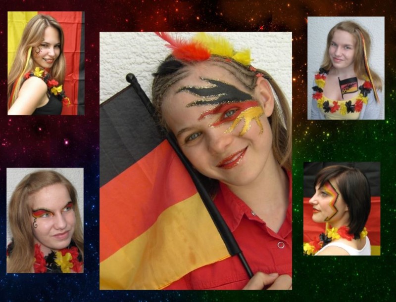 Fanschminken-Fußball-Fussballschminken Fanschminken-Fußball-Fussballschminken