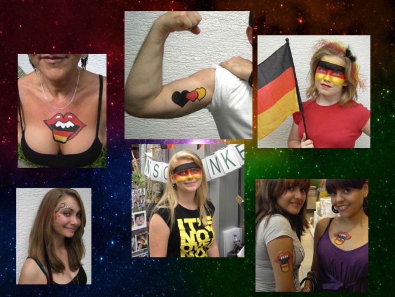 Fußball-Fanschminken-Public-Viewing Fußball-Fanschminken-Public-Viewing