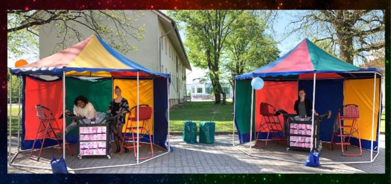 Kinderschminken-Kinderzelt-Veranstaltung Kinderschminken-Kinderzelt-Veranstaltung