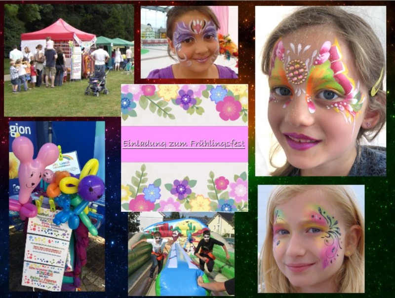 Kinderschminken-Frühlingsfest-Frühlingsmarkt-Spring